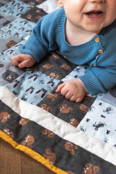 Quilt - Wilde Baby-Decke - Nähanleitung Detail